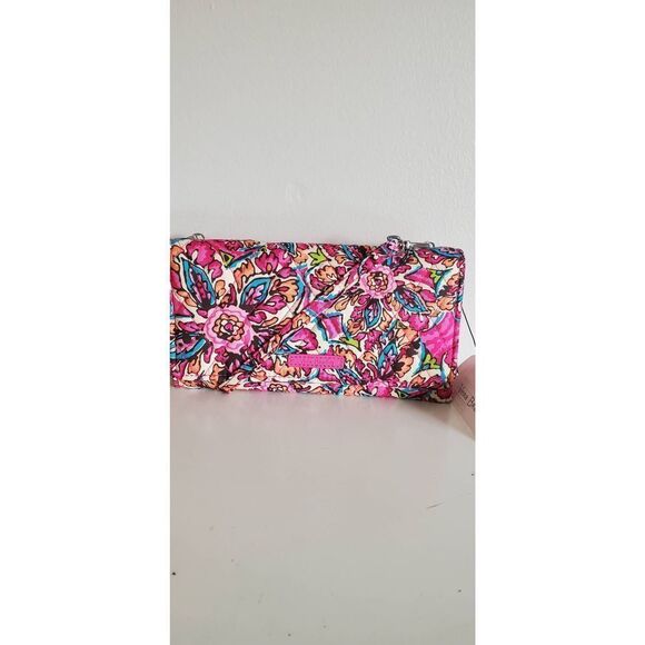 VERA BRADLEY Women's Wallet Crossbody in Sunburst Floral - Picture 3 of 6